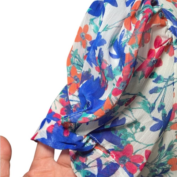 Calvin Klein Floral-Print Dress sz 8 - Picture 2 of 9